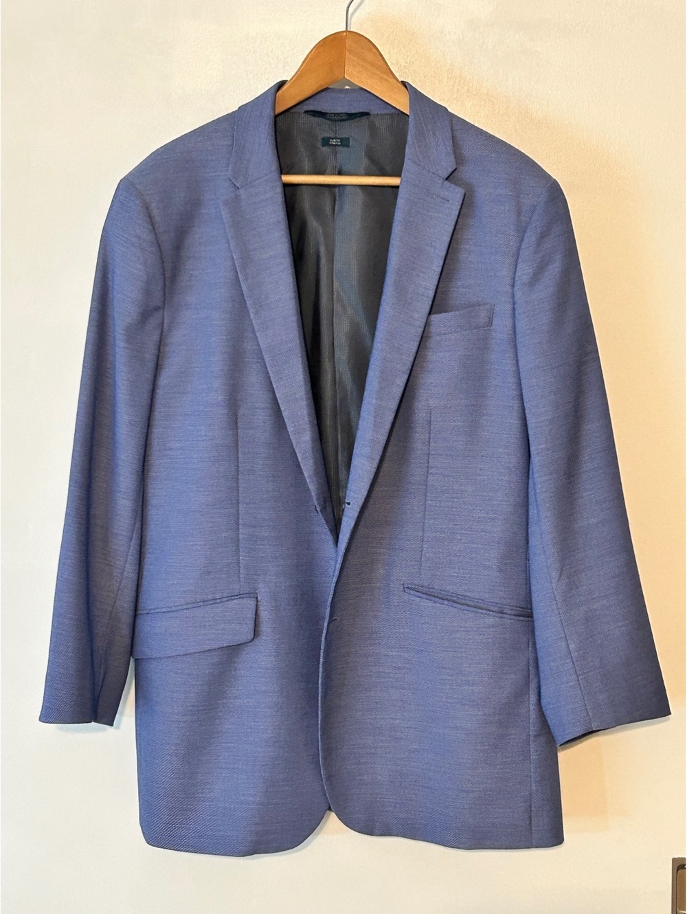 Perry Ellis Slim Fit Stretch Blue Suit Jacket Size 46 Regular